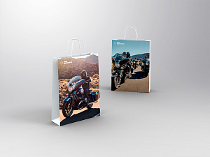 BMW Motorcycle paper carrier bag 260