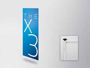 BMW THE X3 flag (horizontal) (80515A49861)