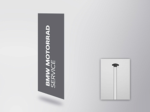 BMW Motorrad Service flag (vertical) (80515A497C3)
