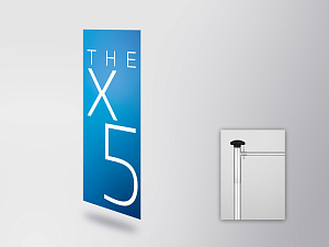 BMW THE X5 flag (horizontal) (80515A49860)