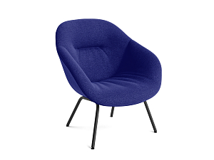 Lounge Chair AAL 87 Soft Blue - Violet & Black&nbsp;&nbsp;Powder Coated Steel About A Lounge