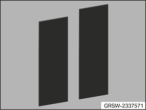 Rear panel (2-piece, per cabinet)