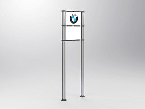 BMW pylon P7<br />
without dealer lettering and anchor cage