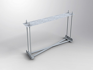 Anchor cage for directional sign / service pylon