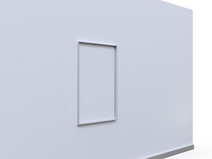 Aluminum frame for wall communication unilluminated 84,1x118,9 cm