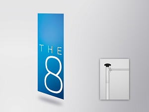 BMW THE 8 flag (horizontal) (80515A49740)