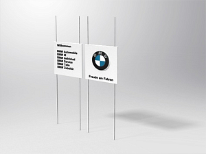 Kit wall mounting / cable suspension