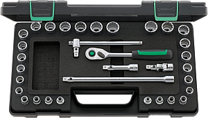 3/8" (10mm) Socket set 45MA/28/5QR KN 33pcs