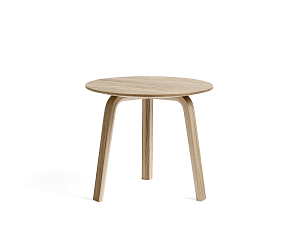 Coffee Table BELLA Oak Lacquered Ø45 X H39